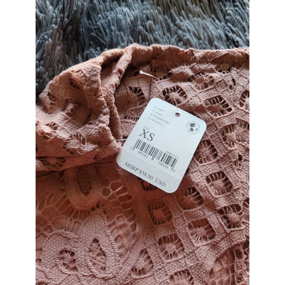 Free People Adella Blush Lace Shorts - Picture 9 of 13